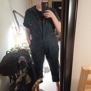 Dickies Women's Navy Short-Sleeve Coveralls